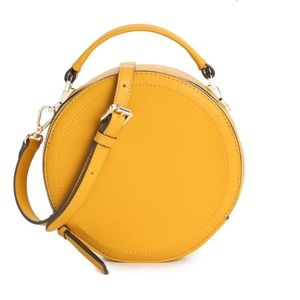 Vince Camuto Chica Circle Bag in Mustard